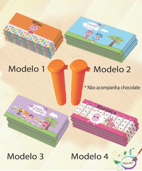 Rotulo Chocolate(confete)-lalaloopsy