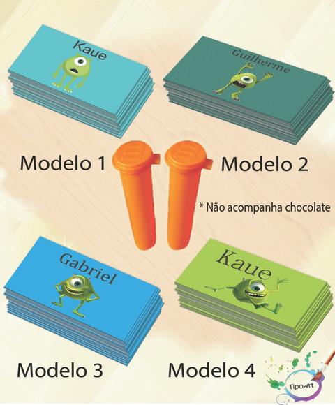 Rotulo Chocolate(confete)-mike Wazowski