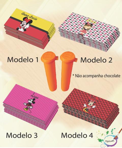 Rotulo Chocolate(confete)-minnie