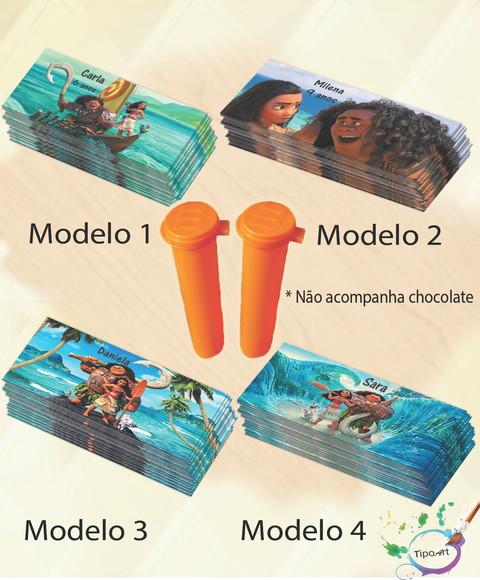 Rotulo Chocolate(confete)-moana e Mauí