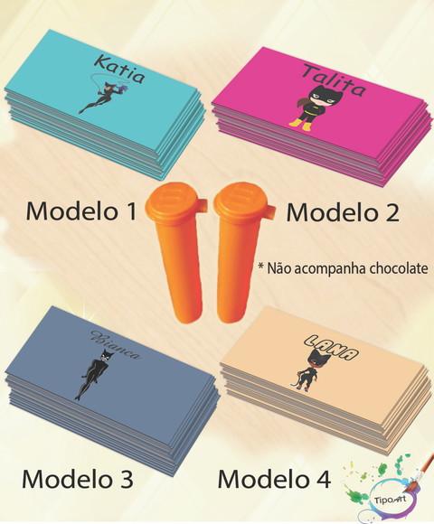 Rotulo Chocolate(confete)-mulher Gato