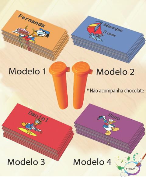 Rotulo Chocolate(confete)-pato Donald