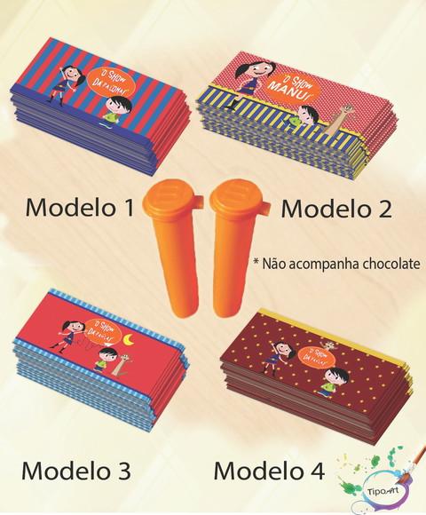 Rotulo Chocolate(confete)-show da Luna
