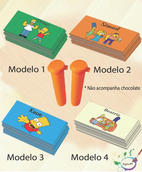 Rotulo Chocolate(confete)-simpson
