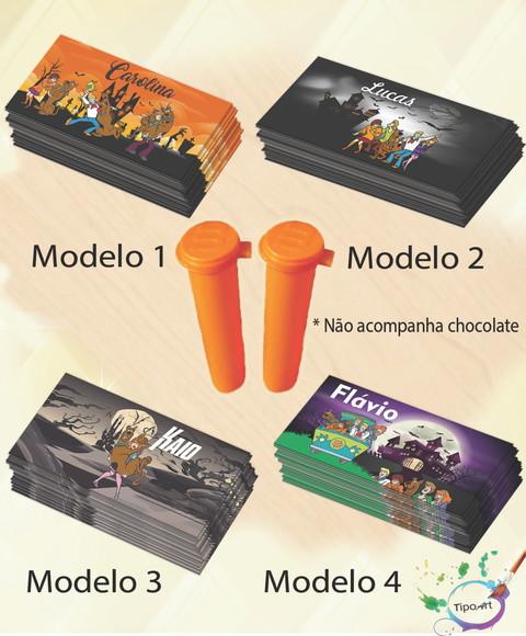 Rotulo Chocolate(confete)-scooby Doo