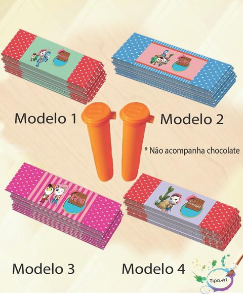 Rotulo Chocolate(confete)-sheriff Calie do Oeste