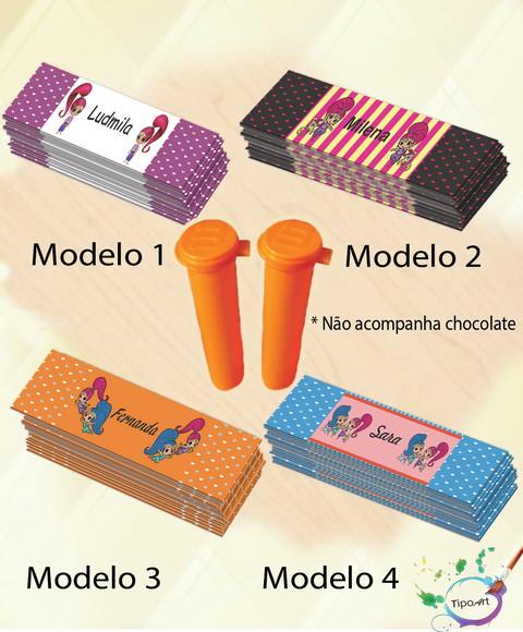 Rotulo Chocolate(confete)-shimmer Shine