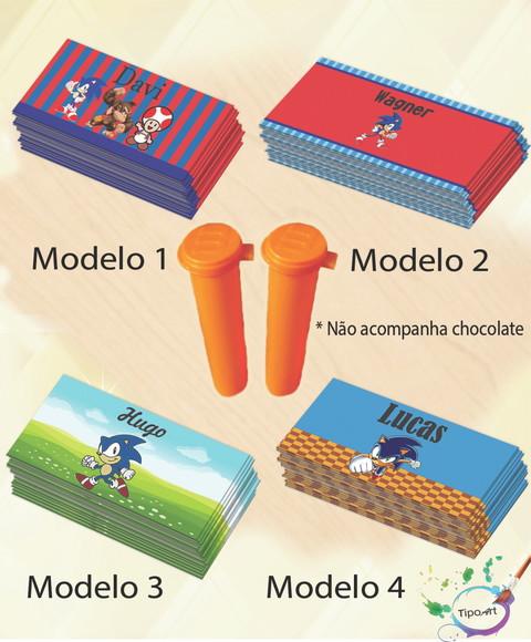 Rotulo Chocolate(confete)-sonic