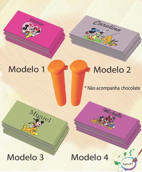 Rotulo Chocolate(confete)-turma do Mickey