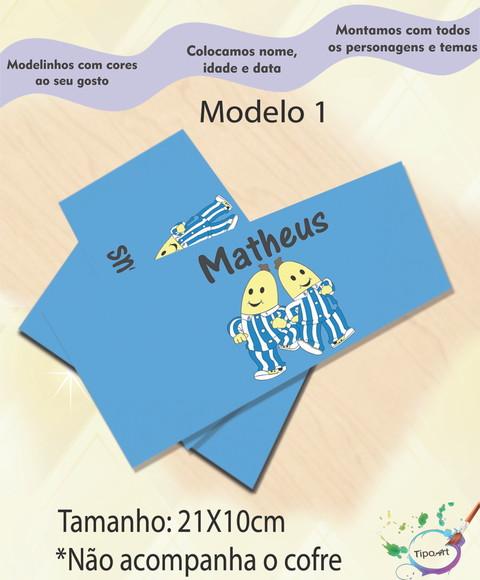 Rotulo Cofre -bananas de Pijama