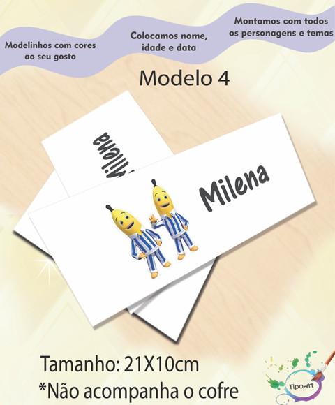 Rotulo Cofre -bananas de Pijama