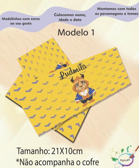 Rotulo Cofre -bela e a Fera