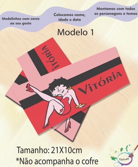 Rotulo Cofre -betty Boop
