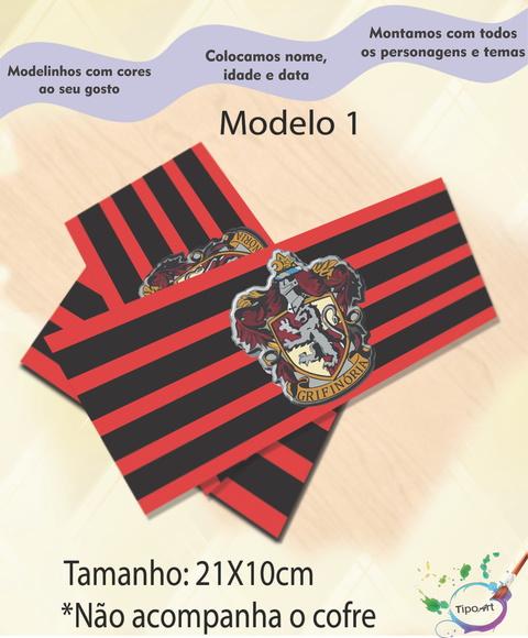 Rotulo Cofre -brasões Hogwarts