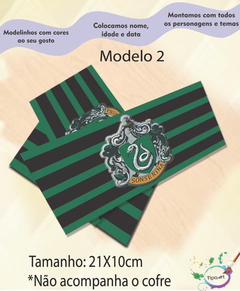 Rotulo Cofre -brasões Hogwarts