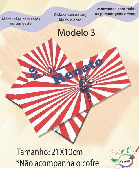 Rotulo Cofre -capitão America