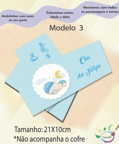 Rotulo Cofre -chá de Bebê