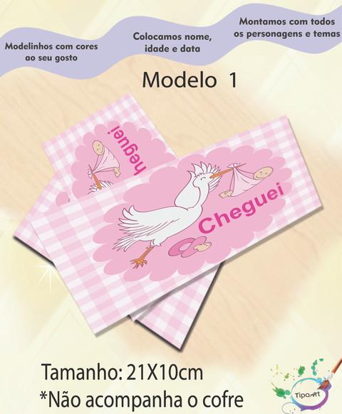 Rotulo Cofre -chá de Bebê