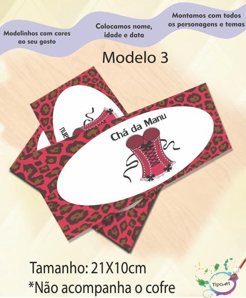 Rotulo Cofre -chá de Lingerie