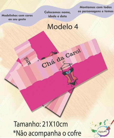 Rotulo Cofre -chá de Lingerie