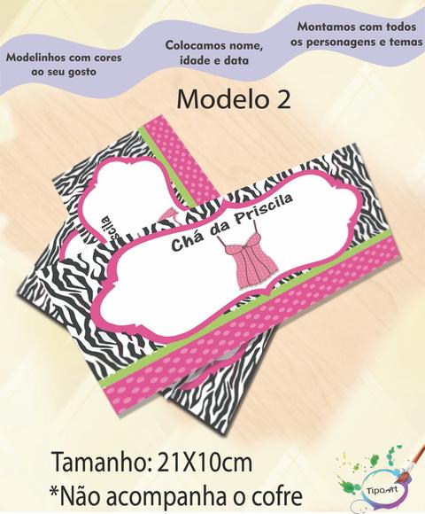 Rotulo Cofre -chá de Lingerie