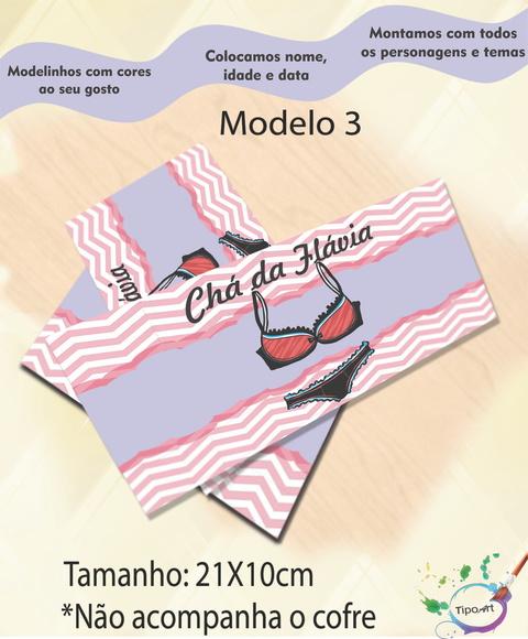 Rotulo Cofre -chá de Lingerie