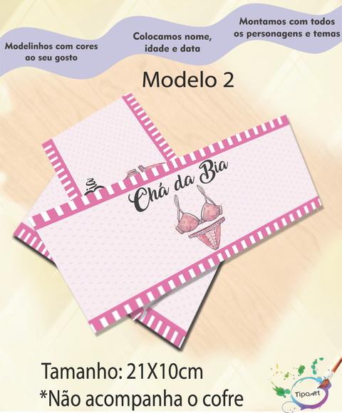 Rotulo Cofre -chá de Lingerie