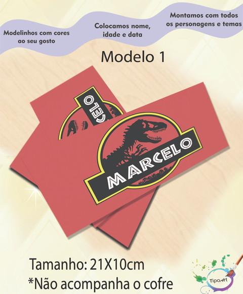 Rotulo Cofre -dinossauros