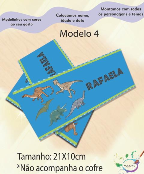 Rotulo Cofre -dinossauros