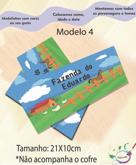 Rotulo Cofre -fazendinha