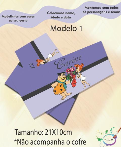 Rotulo Cofre -fred Flintstone