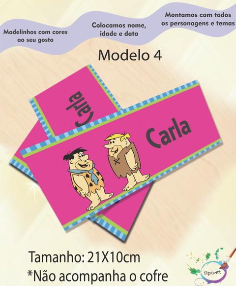 Rotulo Cofre -fred Flintstone