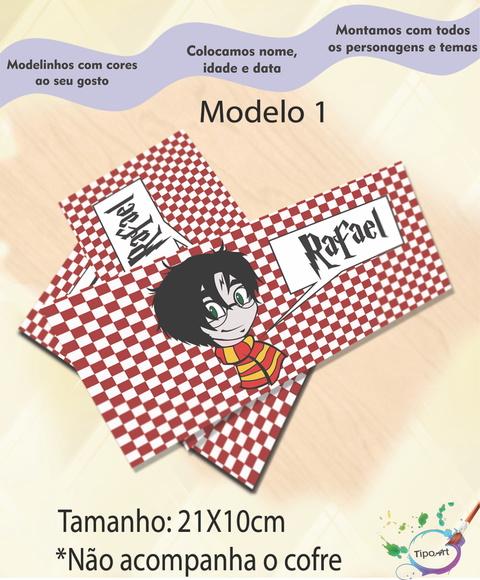 Rotulo Cofre -harry Potter-modelo 2