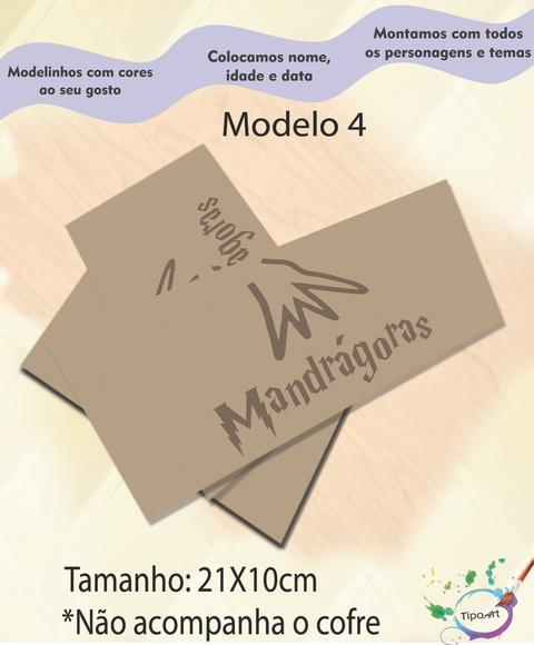 Rotulo Cofre -harry Potter-modelo 2