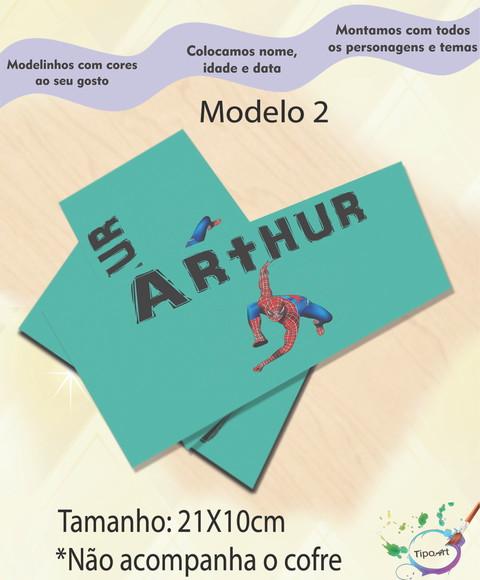 Rotulo Cofre -homem Aranha