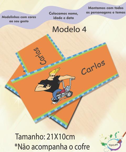 Rotulo Cofre -johnny Bravo