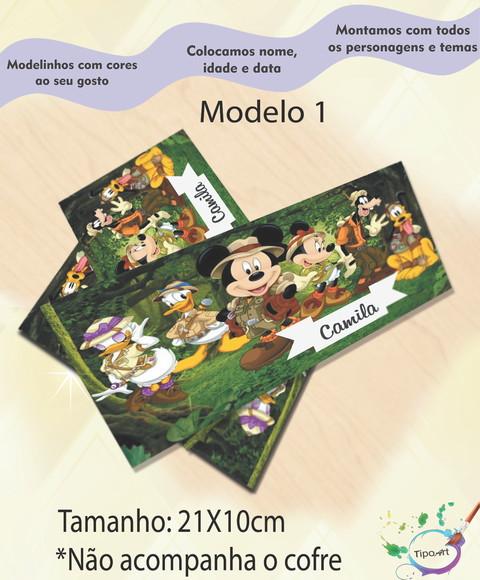Rotulo Cofre -mickey Safari