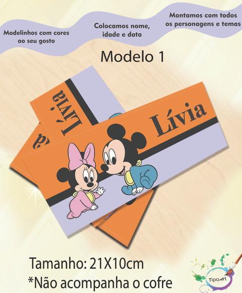 Rotulo Cofre -mickey Baby