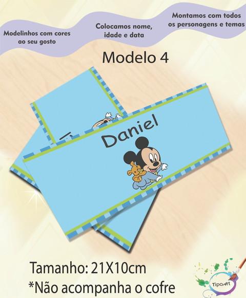 Rotulo Cofre -mickey Baby