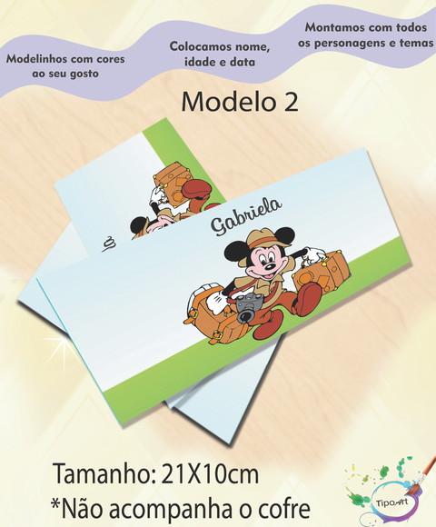 Rotulo Cofre -mickey Safari