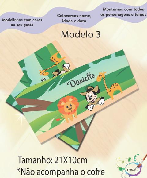 Rotulo Cofre -mickey Safari