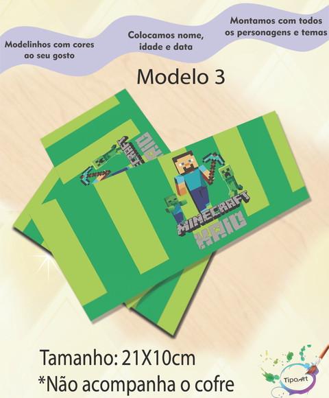 Rotulo Cofre -minecraft