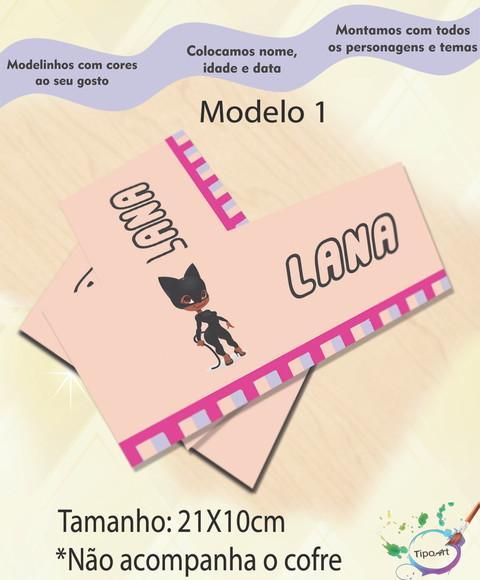 Rotulo Cofre -mulher Gato