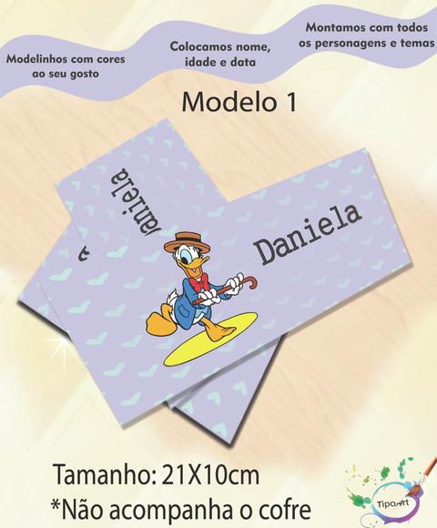 Rotulo Cofre -pato Donald