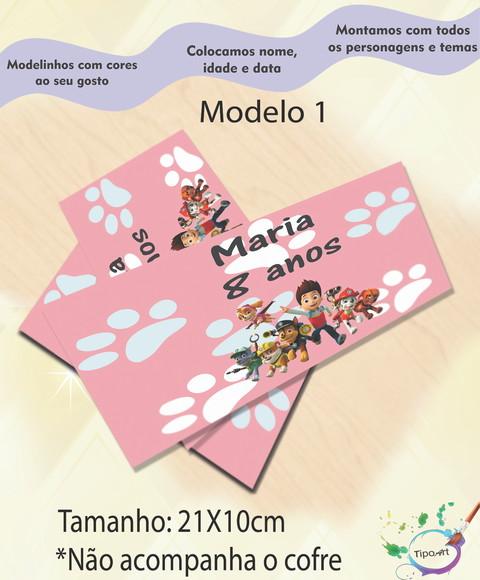 Rotulo Cofre -patrulha Canina