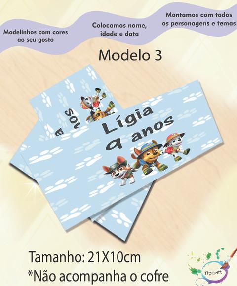 Rotulo Cofre -patrulha Canina