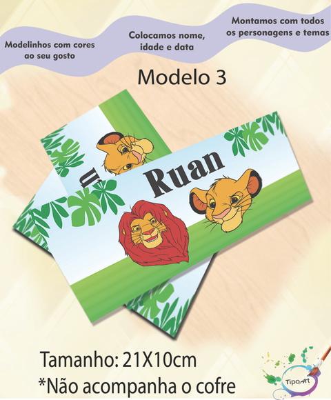 Rotulo Cofre -rei Leão
