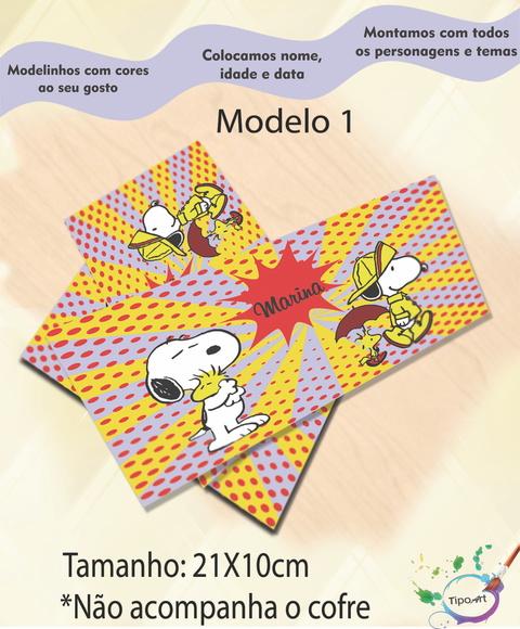 Rotulo Cofre -snoopy