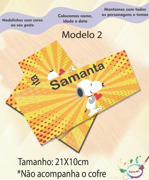 Rotulo Cofre -snoopy