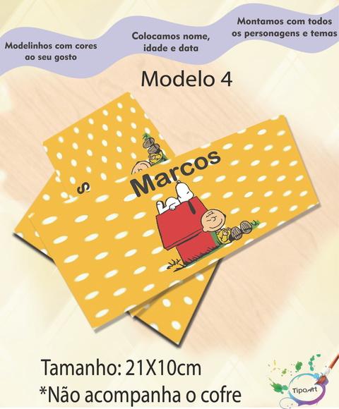 Rotulo Cofre -snoopy